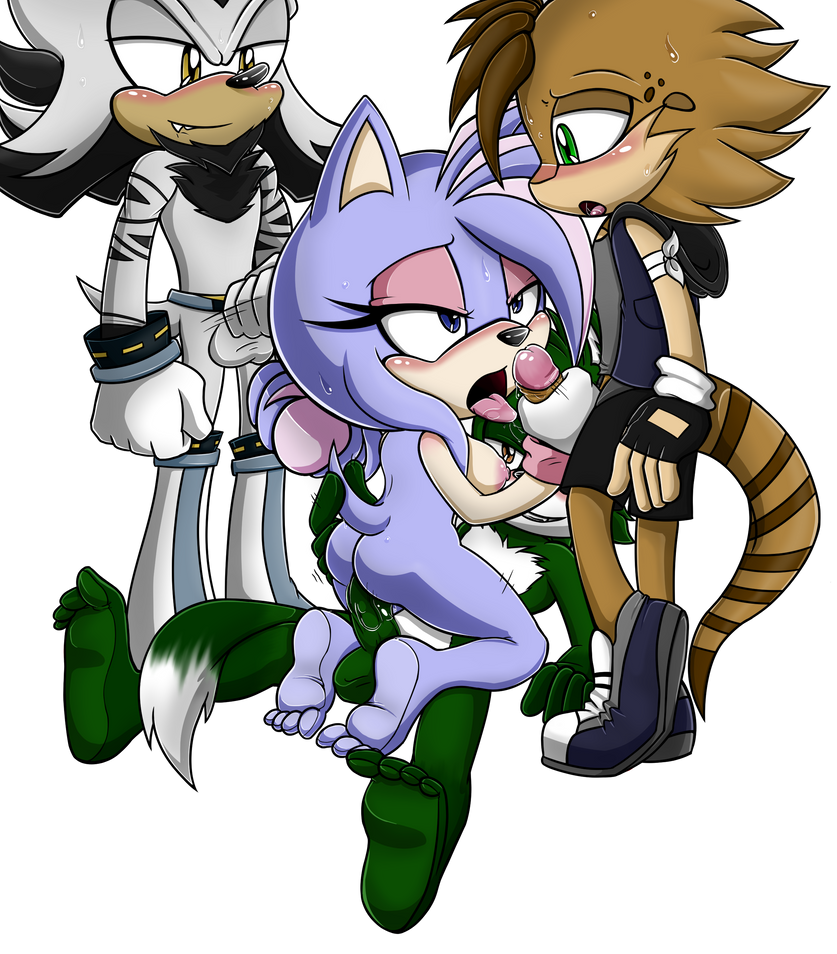 1girls ambiguous_penetration blowjob crimsontagger foursome gangbang green_fur kandy_the_hedgehog mobian_(species) multiple_boys naked purple_fur sonic_(series) sonic_the_hedgehog_(series) tastikandy