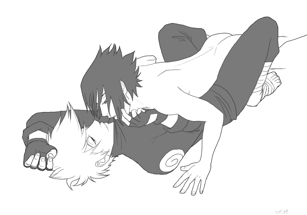 2boys hatake_kakashi human male male_only multiple_males naruto nude sasuke_uchiha tagme yaoi yaoiismy