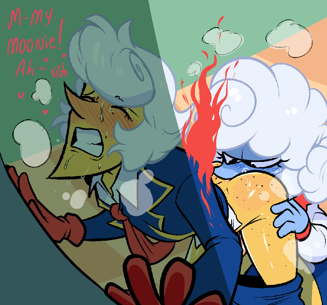 1boy, 1female, 1girls, 1male, against wall, big butt, blush, canon couple, couple, darkner, deltarune, dialouge, elnina (deltarune), female, female rimming male, female/male, femdom, hand on ass, hands on wall, lanino (deltarune), leaking, leaking cum, male, male/female, mawile123, pants down, presenting, presenting ass, presenting hindquarters, rimming, rimming male, undertale (series), yellow body, yellow skin