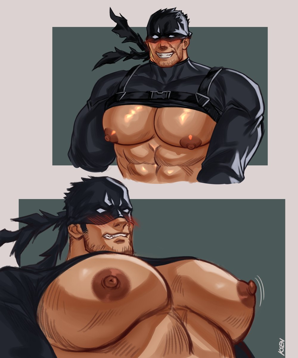 bara, big pecs, boku no hero academia, gay, iwao oguro, k sen212, knuckleduster (my hero academia), male, male only, male/male, mask, masked, masked male, muscular, muscular male, my hero academia, vigilante: my hero academia illegals, yaoi