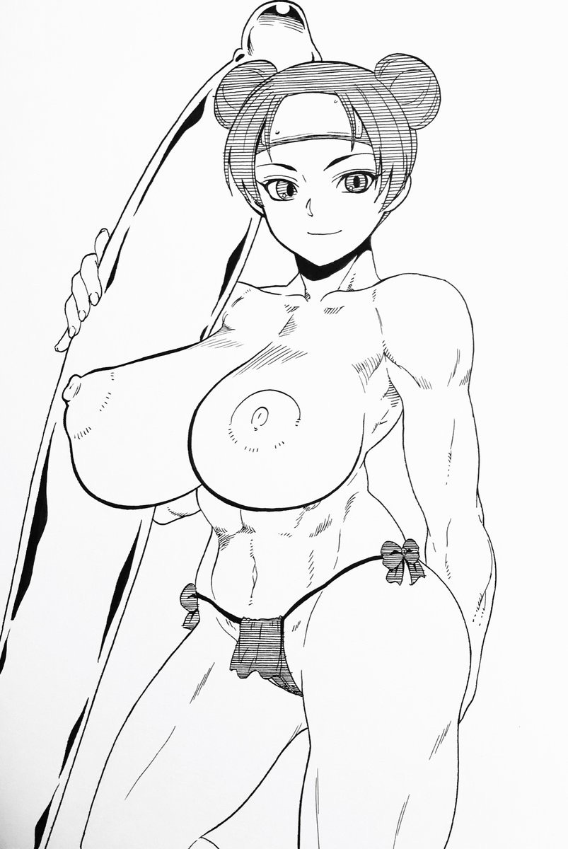 1girls alternate_breast_size big_breasts bikini bikini_bottom breasts cameltoe double_bun female female_only hair_bun headband hokuto_(artist) holding_object huge_breasts large_breasts monochrome mostly_nude naruto naruto_(series) naruto_shippuden nipples puffy_nipples small_bikini solo solo_focus surfboard swimsuit tenten tied_hair topless