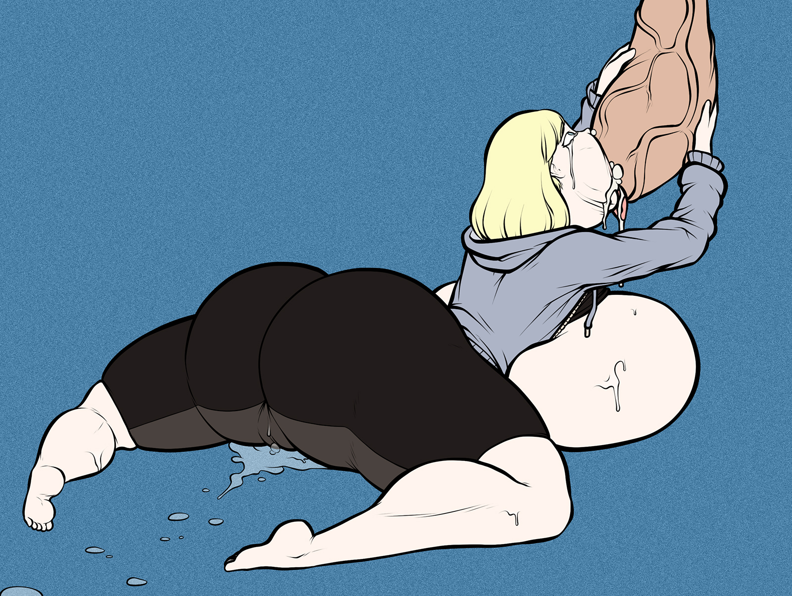 ass, bangs, big ass, big breasts, big butt, big dom small sub, big nipples, big penis, bob cut, breasts, crying, crying with eyes open, cum, cum in mouth, deepthroat, disturbedmonkey, drool, drooling, fellatio, female, fonkimonki, gigantic ass, gigantic breasts, gigantic butt, gigantic penis, huge ass, huge breasts, huge butt, huge cock, hyper, hyper ass, hyper breasts, hyper genitalia, hyper penis, large ass, large breasts, large penis, male, on all fours, oral, oral sex, penis, pepper (disturbedmonkey), pepper (fonkimonki), pussy, pussy juice, pussy juice drip, pussy juice trail, shorts, squirt leak, squirt puddle, tears, tears of joy, thick, thick ass, thick legs, thick penis, thick thighs, thin waist, voluptuous