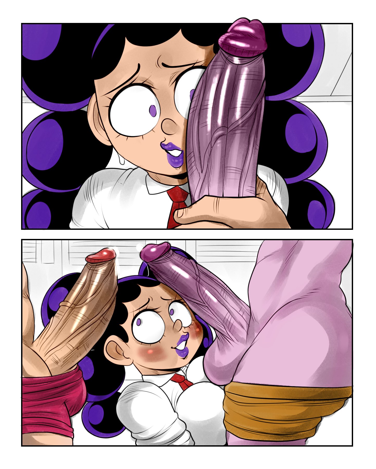 1girls, 2boys, big penis, cock shock, detnox, female, female mineta, francouniverse, genderswap, genderswap (ftm), genderswap (mtf), lipstick, male, mina ashido, minoru minene, minoru mineta, multiple boys, multiple males, my hero academia, ochako uraraka, penis, penis awe, penis on face, pink skin, purple lipstick, rule 63, shortstack, tsuyu asui, vein, veiny penis