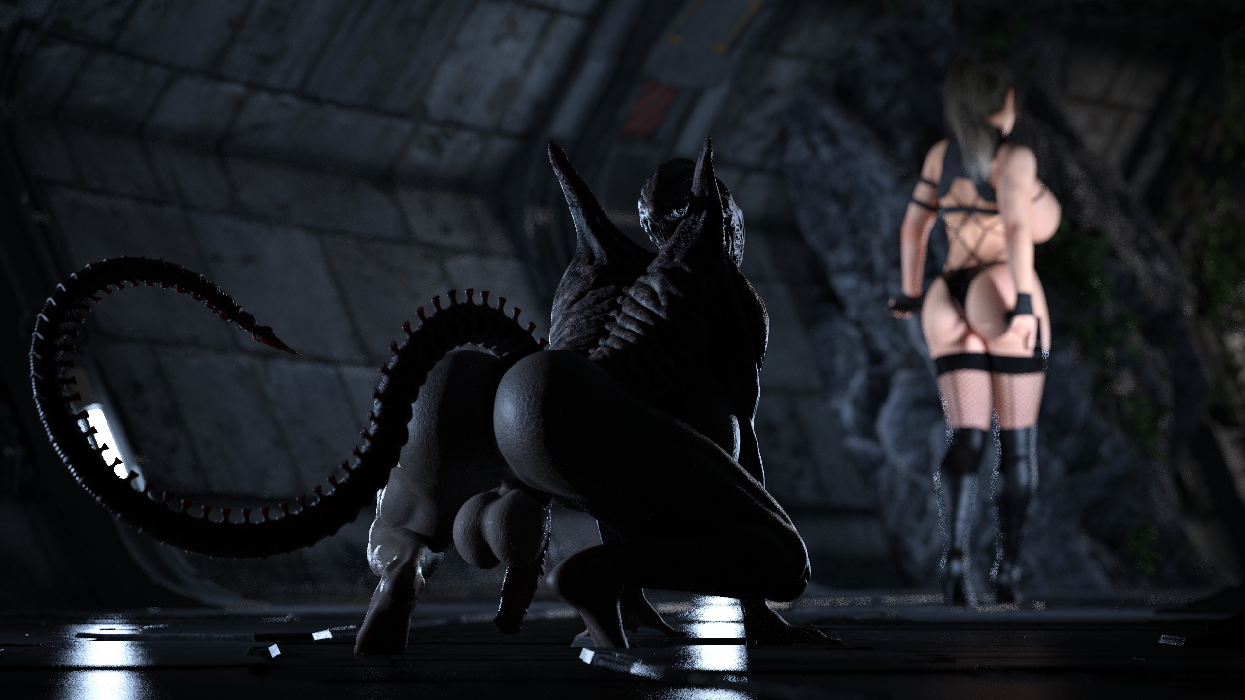 1futa, 1girls, 3d, 3d (artwork), alien, alien (franchise), alien girl, ass, backsack, balls, ballsack, big balls, big breasts, big penis, boots, breasts, cock, dark skin, dark-skinned futa, dickgirl, female, femomorph, flaccid, from behind, futa on female, futa sans pussy, futanari, horse penis, horsecock, horsecock futa, huge ass, huge breasts, huge cock, humanoid, imminent rape, intersex, interspecies, lara croft, lara croft (survivor), large balls, large breasts, large penis, leather, light skin, light-skinned female, lingerie, long hair, metal 01, monster, monster girl, nude, on floor, penis, ponytail, rape, sci-fi, standing, stockings, taint, tomb raider, tomb raider (survivor), walking, wide hips, xenomorph