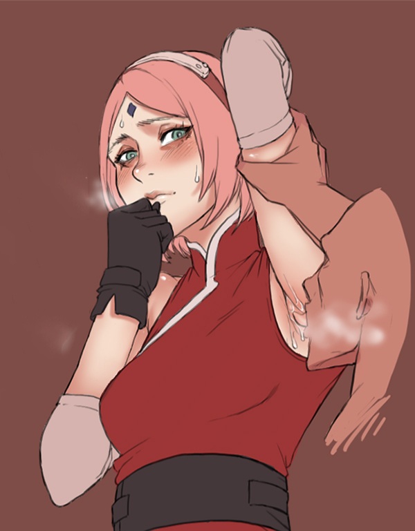 1boy, 1girls, ahe gao, armpit fetish, armpit licking, armpits, big breasts, blush, boruto: naruto next generations, bouncing breasts, breast squeeze, breasts, cleavage, disgusted, duo, duo focus, erect nipples, eyes rolling back, female, femsub, glasses, green eyes, high resolution, highres, large breasts, licking armpit, male, musk, naked, naruto, naruto (series), naruto shippuden, nipple bulge, nipples, nude, open mouth, pink hair, sakura haruno, short hair, sweat, sweaty, tagme, tank top, tongue, tongue out