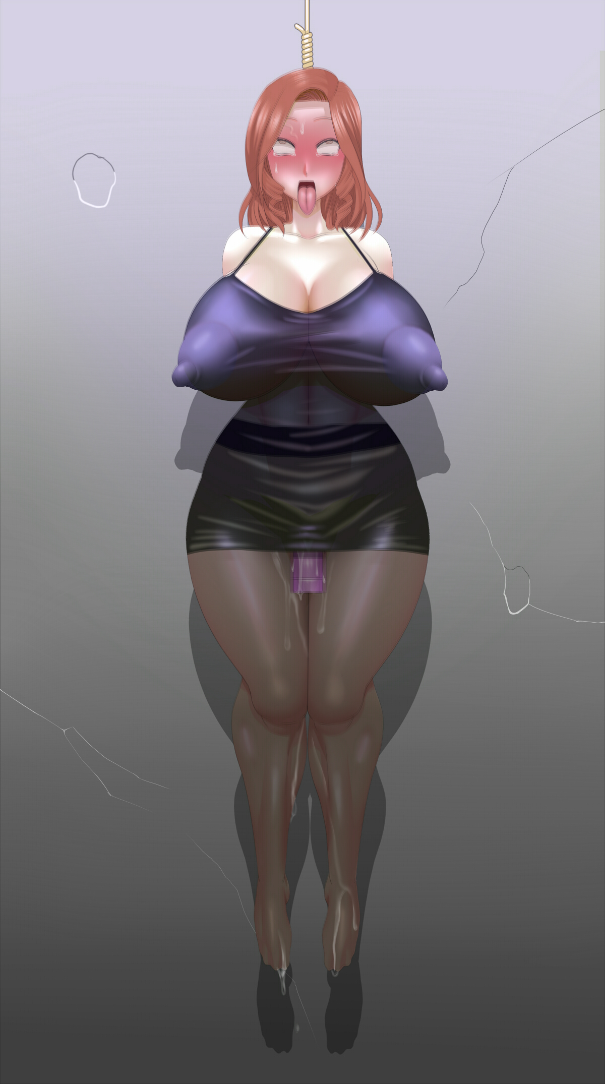 ahegao8, asphyxiation, breasts, dead, death, female, female death, hanged, huge breasts, human death, nipple bulge, noose, pokies, pussy, snuff, solo, tongue, tongue out, vibrator in pussy