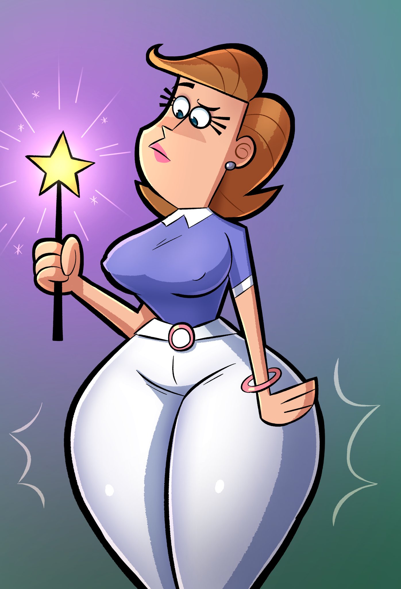 1milf ass_expansion big_ass big_breasts big_butt big_hips big_thighs caiman2 emmabrave female female_focus female_only hips hourglass_figure huge_ass huge_breasts huge_butt huge_hips huge_thighs nickelodeon nicktoons straight_hair the_fairly_oddparents timmy's_mom wide_hips