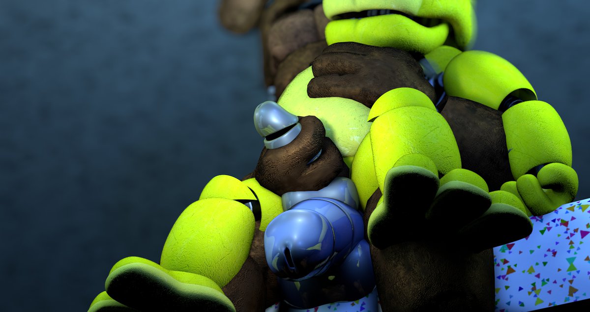 2boys 3d animatronic bear big_penis brown_skin five_nights_at_freddy's five_nights_at_freddy's_2 gay genitals golden_freddy golden_freddy_(fnaf) grabbing_penis hand_on_penis handjob ingame_model male_only nsfwfrasty21 on_table penis robot robot_penis sitting_on_lap tagme withered_freddy yellow_skin