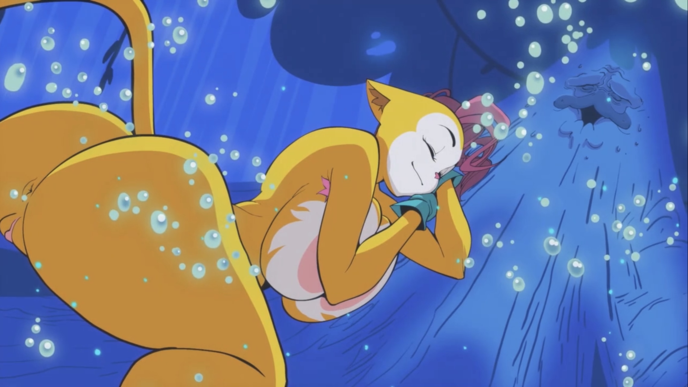 1girls, animal ears, anthro, anus, artist request, ass, balak, breasts, cat, feline, female, female only, furry, huge breasts, kemonomimi, monique pussycat, nude, on stomach, outdoors, outside, pussy, screencap, screenshot, sleeping, solo, source request, super fuck friends, thick thighs, tree