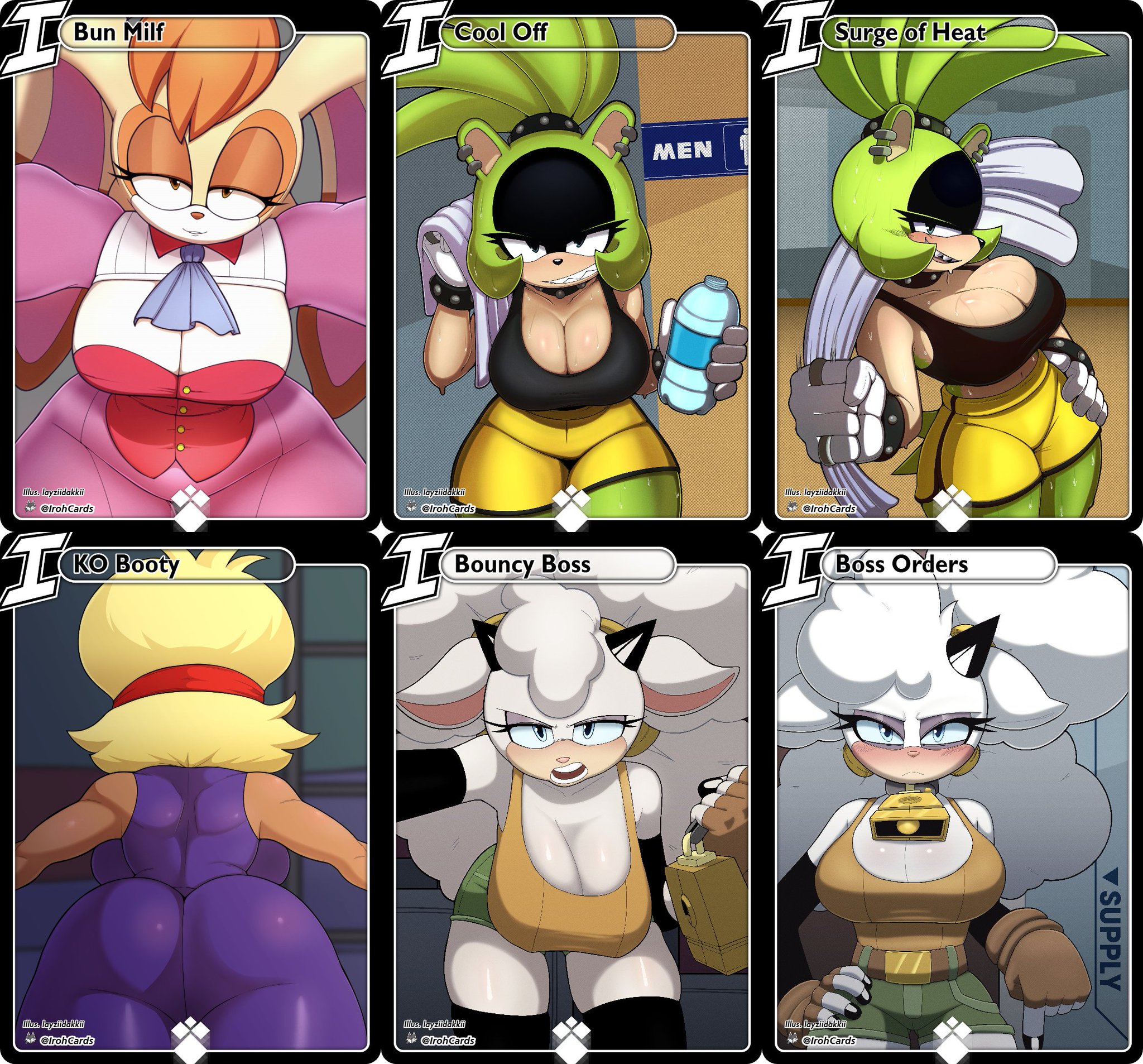 4girls, animal humanoid, anthro, ass, big ass, big breasts, big thighs, boobs, breasts, busty, carol kincaid, chest, curvaceous, curvy, curvy figure, dakkii, digital media (artwork), female, hips, huge ass, huge breasts, humanoid, idw comics, idw publishing, lanolin the sheep, large ass, large breasts, layziidakkii, legs, mature, mature female, milf, mobian, mobian (species), mobian rabbit, mobian sheep, mobian tenrec, multiple girls, ok k.o.! let's be heroes, rabbit, rabbit girl, rabbit humanoid, sheep, sheep girl, sheep humanoid, slim waist, sonic (series), sonic the hedgehog (comics), sonic the hedgehog (idw), sonic the hedgehog (series), surge the tenrec, tenrec, tenrec humanoid, thick, thick hips, thick legs, thick thighs, thighs, tits, vanilla the rabbit, voluptuous, waist, wide hips