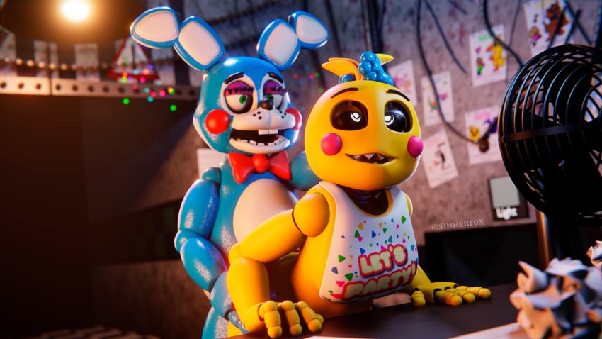 3d ahegao animatronic bib bunny fan five_nights_at_freddy's lovetaste_chica rabbit s1nnerfox sinnerfox straight tagme toy_bonnie_(fnaf) toy_chica_(ashleyorange) toy_chica_(fnaf) toy_chica_(love_taste)