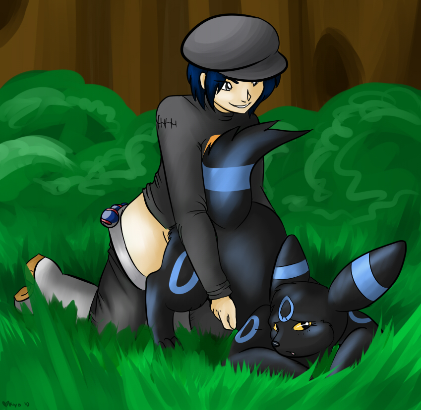 1boy eeveelution fur furry_ears furry_tail human interpretation interspecies male/ambiguous mammal nintendo pokémon_(species) pokemon pokemon_(species) pokephilia tail umbreon