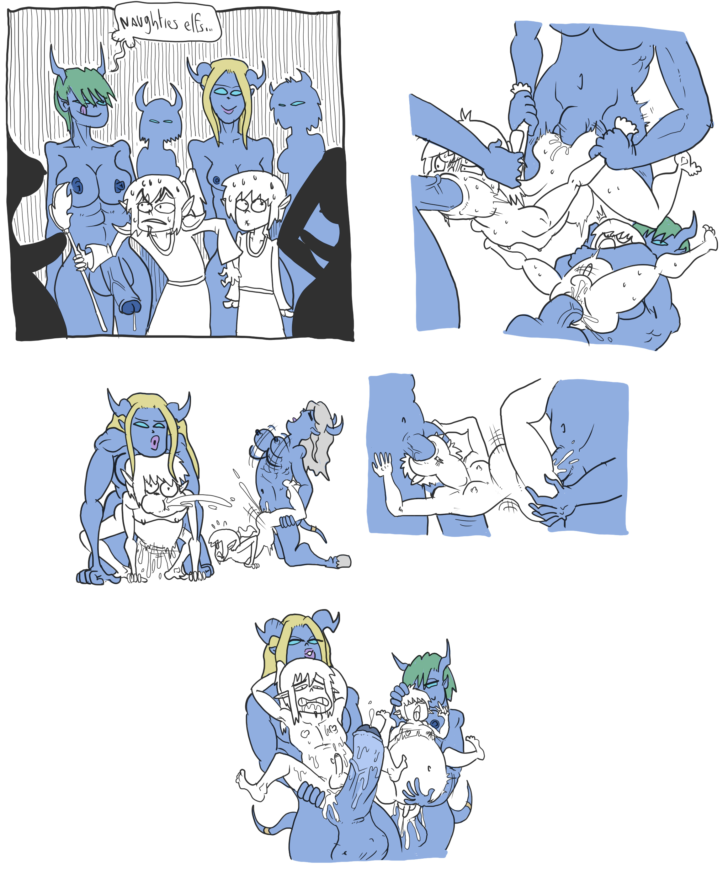 2boys, 3futas, ahe gao, anal, anal sex, areolae, ass, balls, big penis, blood elf, breasts, cum, cum drip, cum in ass, cum in mouth, cum inside, cum on body, cum on penis, dialogue, dickgirl, draenei, draenei futa, duo focus, ejaculation, elf, erection, fellatio, femboy, femboysub, futa is bigger, futa on male, futadom, futanari, group, group sex, grubz34, huge cock, inflation, inside, intersex, interspecies, male, male focus, male penetrated, malesub, naked, nipples, open mouth, oral, orgasm, penetration, penis, restrained, sex, stomach bulge, stomach deformation, tail, testicles, tongue, veiny penis, video games, world of warcraft