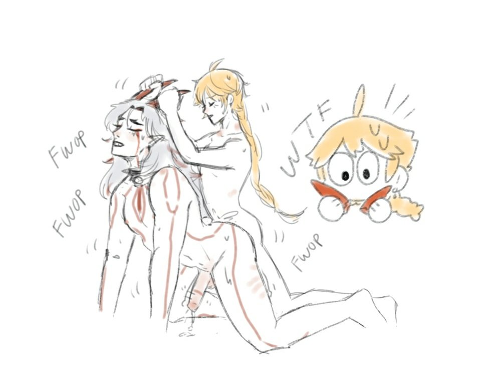 2boys, aether (genshin impact), anal, anal sex, arataki itto, bigger penetrated, blonde hair, cumming from anal sex, english text, gay, genshin impact, handprint, horns, long hair, male, male only, male/male, muscular, muscular bottom, size difference, small dom big sub, small top, small top big bottom, smaller penetrating, smaller penetrating bigger, smaller top and beefy bottom, tagme, tattoo, twink top, twink topping jock, white background, white hair, yaoi