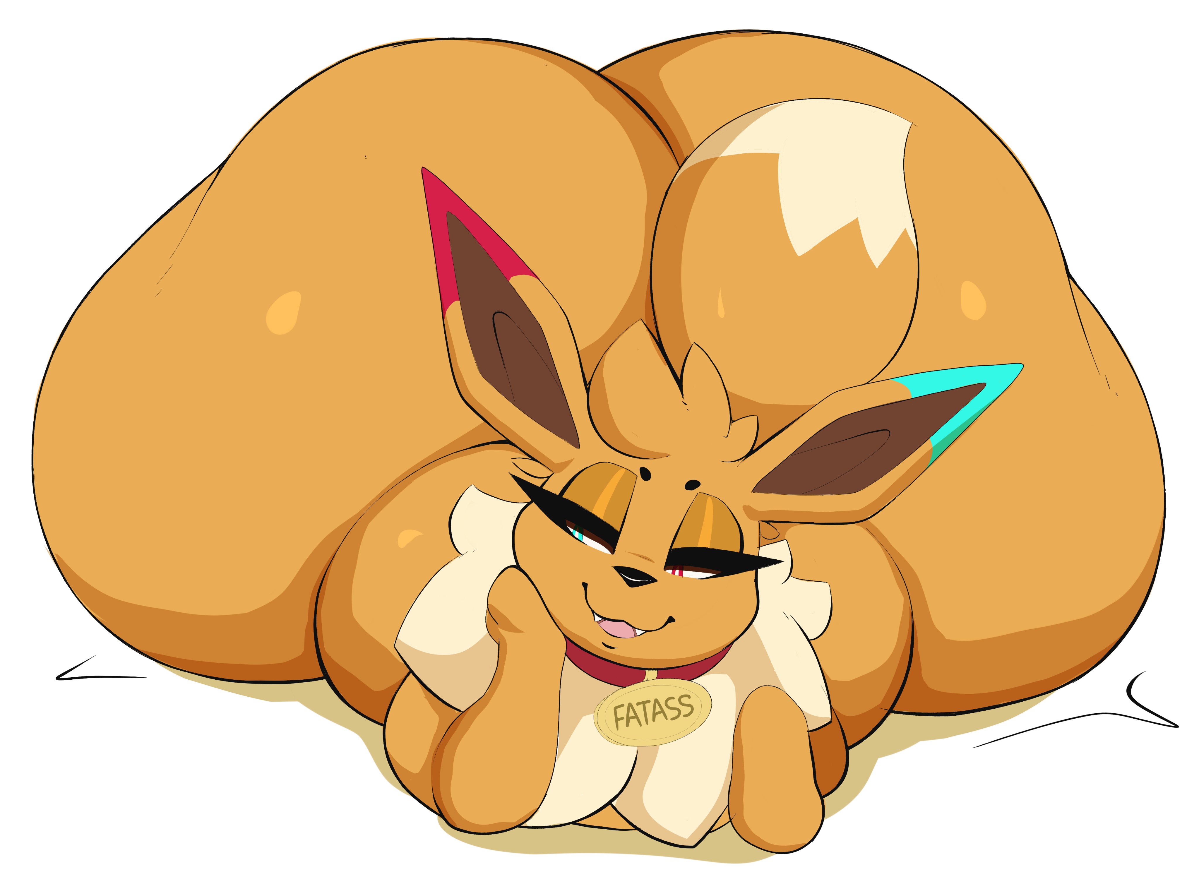 arizonathevixen, big ass, bubble butt, eevee, furry, huge ass, hyper ass, pokemon, pokemon (species), sizevee, tagme, thick thighs, wide hips