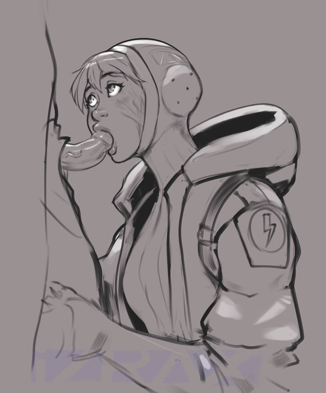 1girls, apex legends, blonde hair, blue eyes, cute, electronic arts, european, eye contact, fellatio, female, french, fringe, izra, kneeling, lichtenberg figure, male, oral, penis, scar, sex, short hair, sketch, wattson (apex legends)