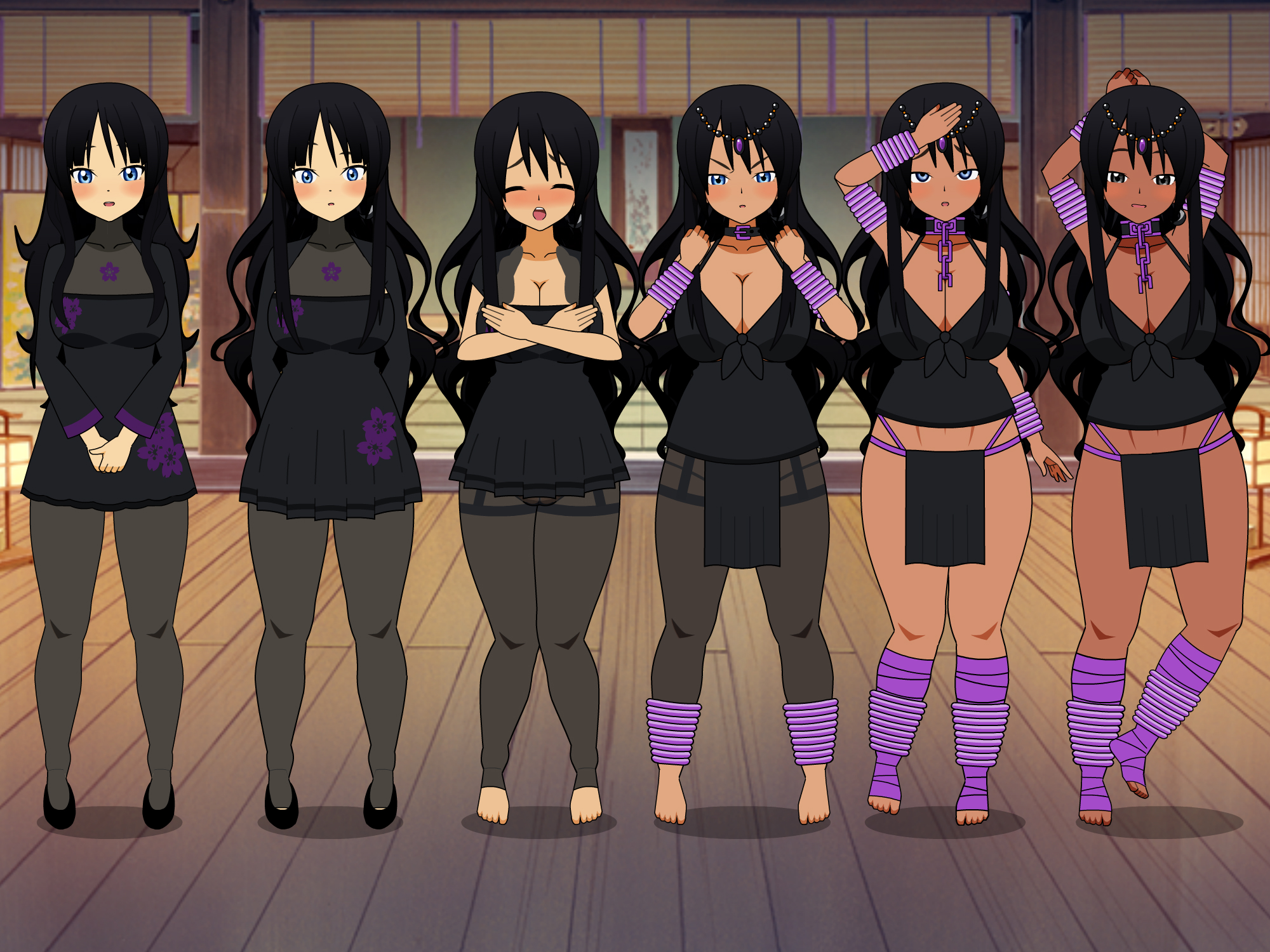 ass, ass expansion, bimbo, bimbofication, brainwashing, breast expansion, breast growth, breast growth (enlargement), breasts, ebonization, female, harem girl, harem outfit, huge ass, huge breasts, identity death, kisekae, loincloth, race swap, tfgame, thick thighs, transformation, transformation sequence, wide hips
