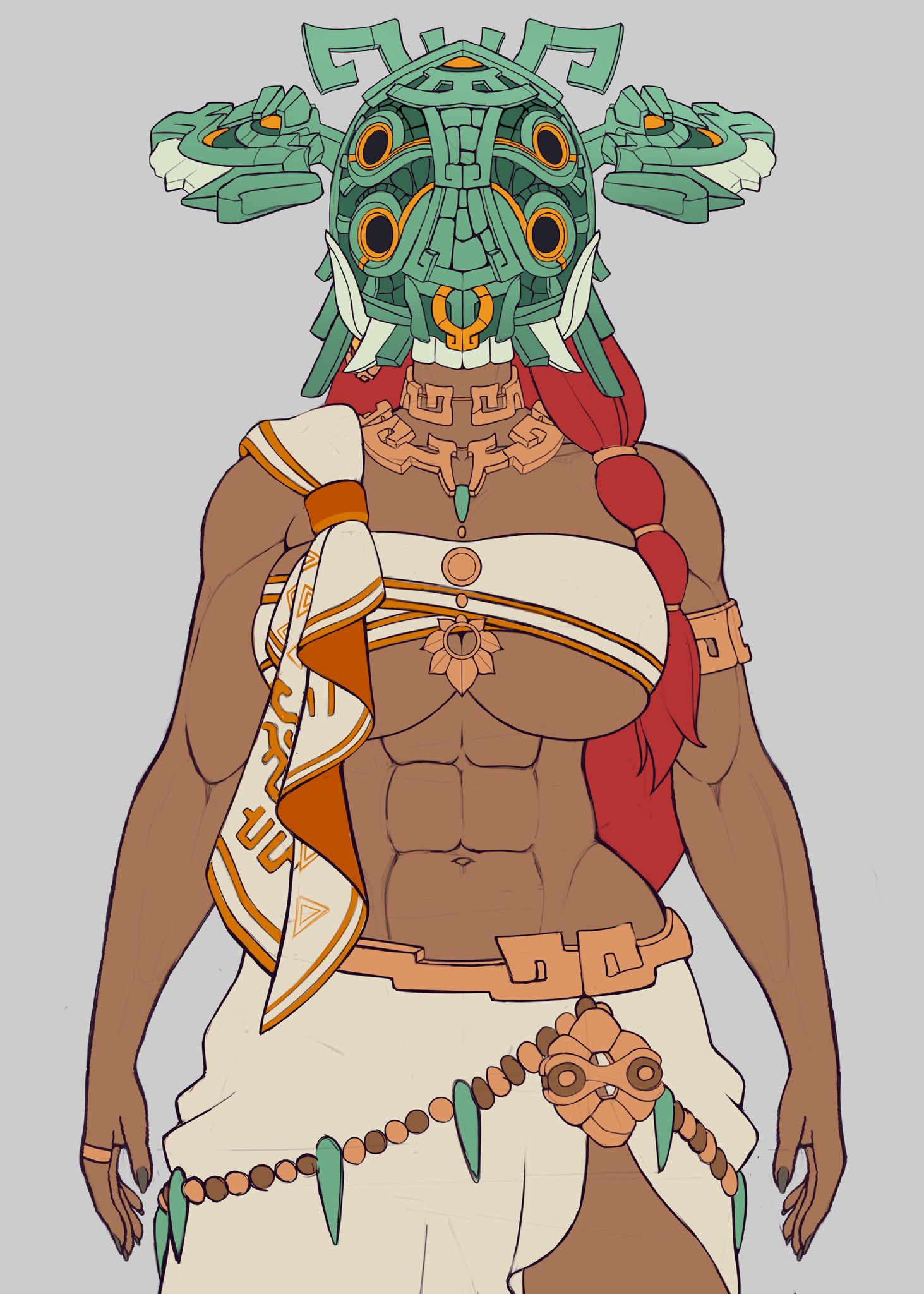 1girls, age of imprisonment, ardi (zelda), ass, big ass, big breasts, big thighs, breasts, chest, curvaceous, curvy, curvy figure, dark skin, dark-skinned female, davespinup, digital media (artwork), female, gerudo, gerudo sage, hips, hourglass figure, huge ass, huge breasts, huge thighs, large ass, large breasts, large thighs, legs, mature, mature female, nintendo, sage of lightning (zelda), slim waist, the legend of zelda, thick, thick hips, thick legs, thick thighs, thighs, voluptuous, waist, wide hips, wide thighs