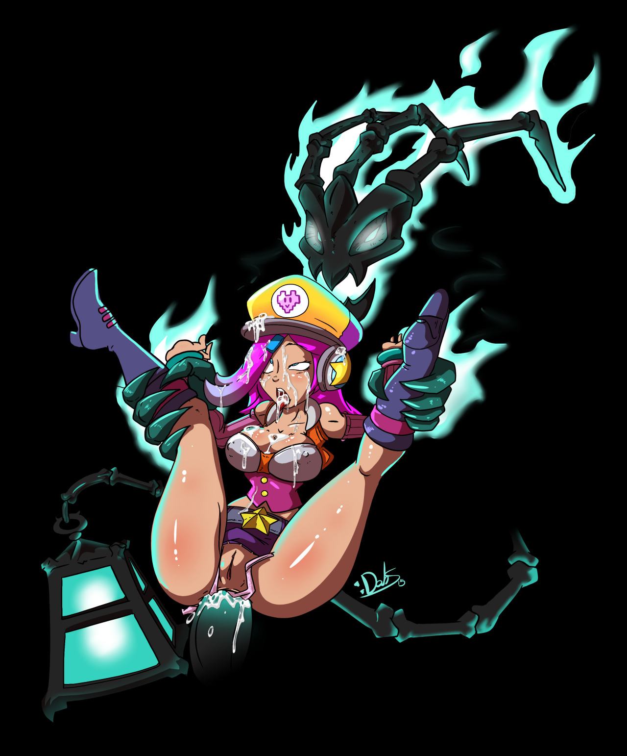 anal, arcade miss fortune, arcade series, arm grab, ass, blue eyes, boots, bottomless, breasts, cabbie hat, cum, cum in ass, cum in mouth, cum inside, cum on breasts, cum on hat, dahs, detached sleeves, facial, female, fucked silly, gradient, gradient hair, hair ornament, hairclip, hat, lantern, league of legends, leg grab, legs up, long hair, male, miss fortune, penis, pink hair, purple hair, pussy, rape, rolling eyes, solo focus, standing, straight, thresh, two-tone hair