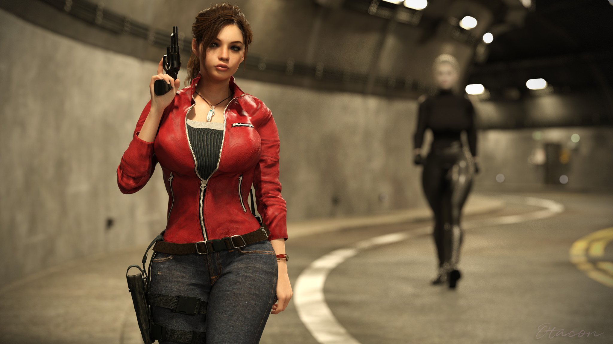 2girls, 3d, ass, big ass, big breasts, breasts, bust, busty, capcom, claire redfield, clothing, curvaceous, curvy, curvy figure, female, firearm, handgun, height difference, hips, huge ass, huge breasts, human, large ass, large breasts, light skin, light-skinned female, mature, mature female, ms. x, otacon212, pale skin, pale-skinned female, resident evil, resident evil 2, revolver, rule 63, shorter female, size difference, slim waist, smaller female, tall female, taller female, thick, thick hips, thick legs, thick thighs, thighs, tyrant, voluptuous, waist, weapon, wide hips
