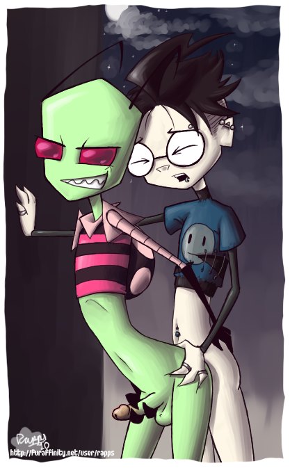 2boys alien anal dib gay handjob human invader_zim male penis rapps smooth_skin yaoi zim