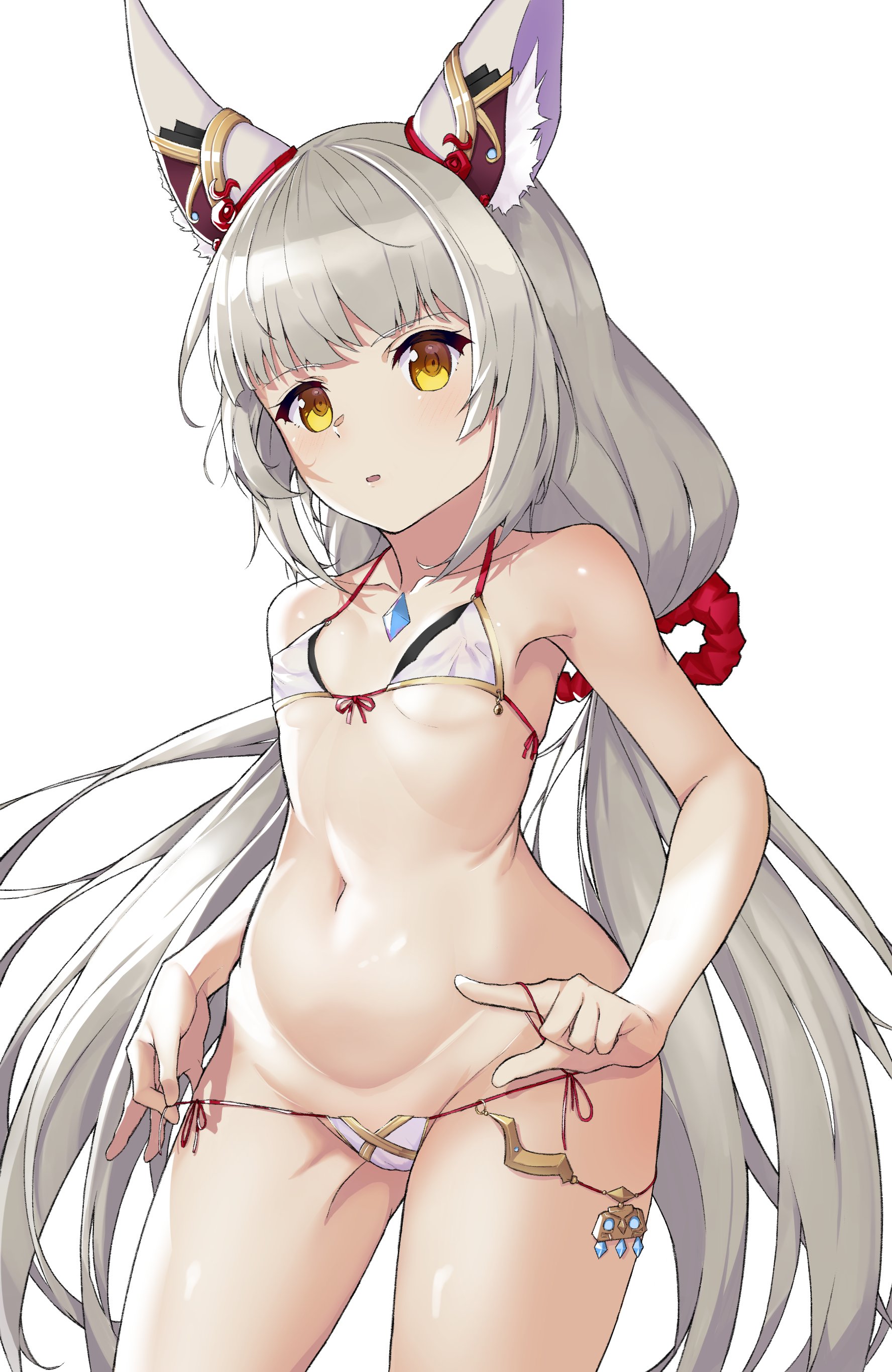1girls, breasts, cute, female, female focus, female only, grey hair, light skin, long hair, nia, nia (blade), nia (xenoblade), nintendo, shizukimuika, small breasts, xenoblade (series), xenoblade chronicles 2