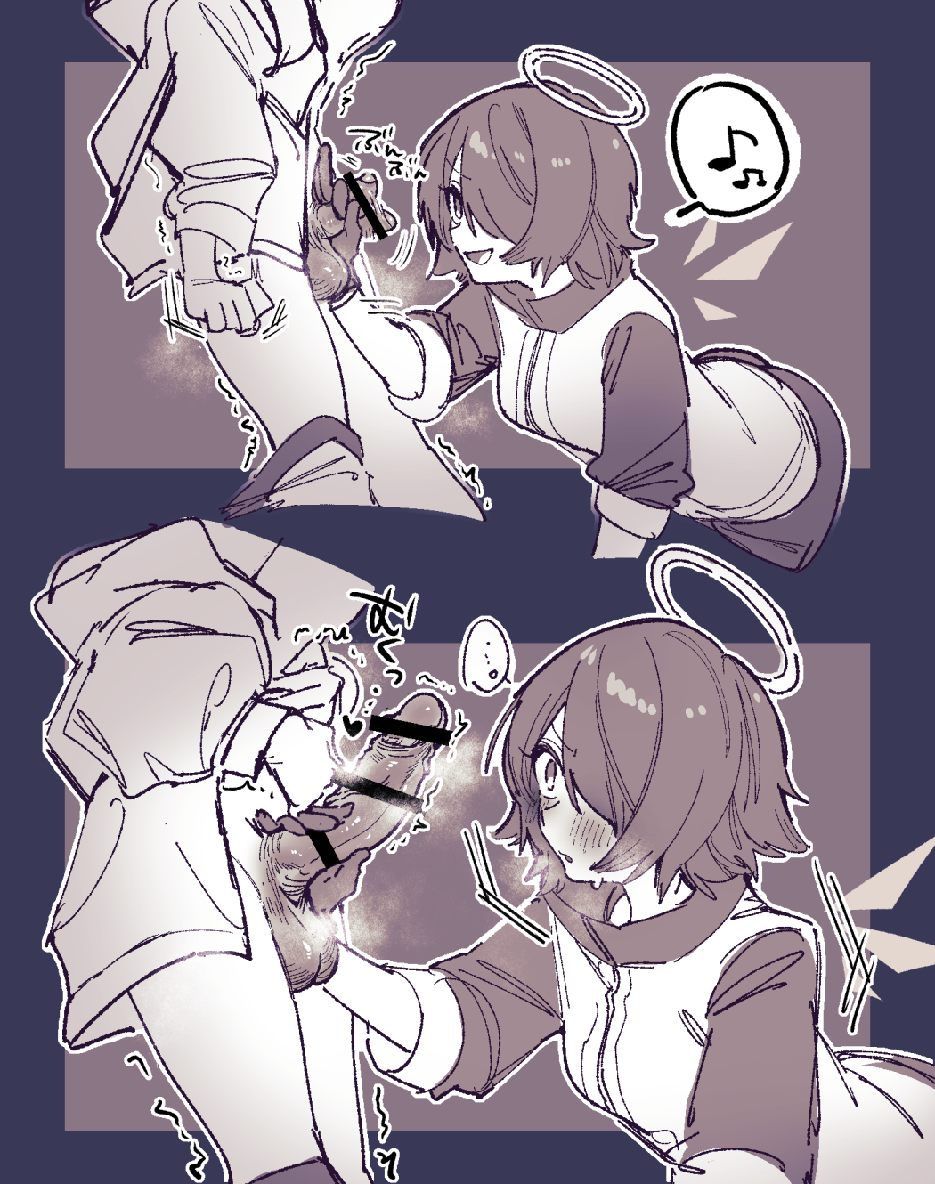 1girls, arknights, balls, big breasts, big penis, bison (arknights), breasts, censored, erection, exusiai (arknights), female, femboy, femboy on female, flaccid, grower not a shower, high resolution, hung trap, large breasts, large penis, male, mirin chikuwa, penis, penis awe, penis size difference, small penis, small penis humiliation, smug, source request, testicles, translated, veins, veiny penis