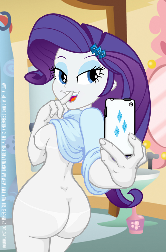 1girls ass big_ass big_butt bubble_butt cellphone cleavage dat_ass drvillain equestria_girls female female_only friendship_is_magic hasbro my_little_pony phone rarity_(eg) selfie sideboob smartphone smooth_skin solo solo_female