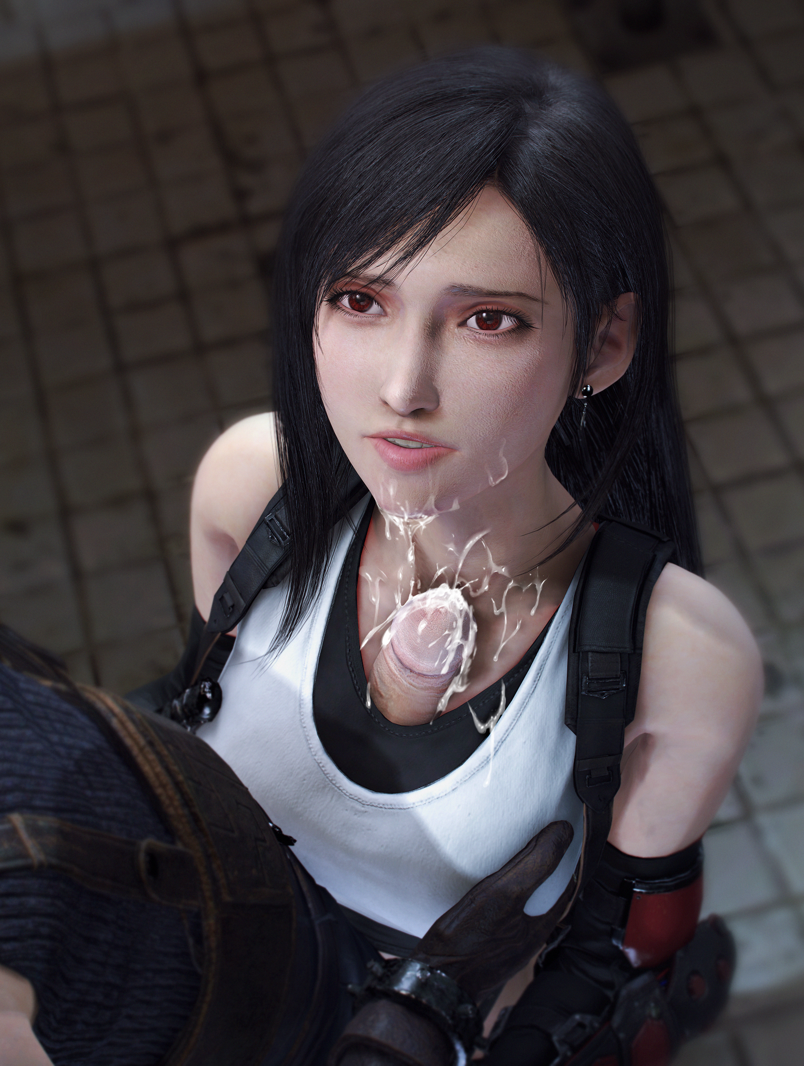 3d, breasts, cloud strife, eclair stones, eclair-stones, eclairstones, female, final fantasy, final fantasy vii, final fantasy vii remake, light skin, light-skinned female, light-skinned male, male, paizuri, tagme, tifa lockhart