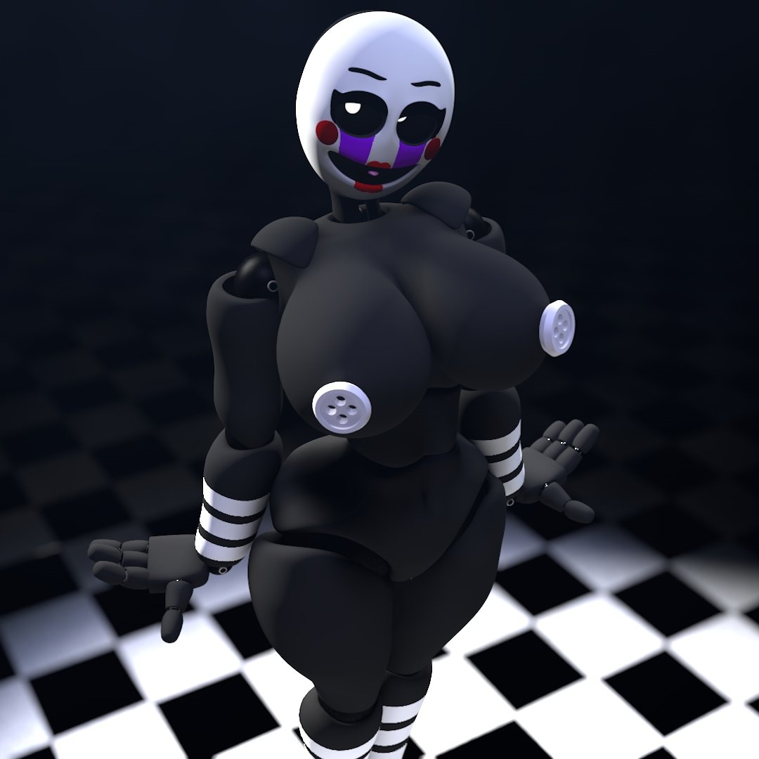 3d, classic fnaf 2 marionette, classic fnaf 2 puppet, female, female only, five nights at freddy's, marionette (fnaf), original fnaf 2 marionette, original fnaf 2 puppet, puppet (fnaf), solo