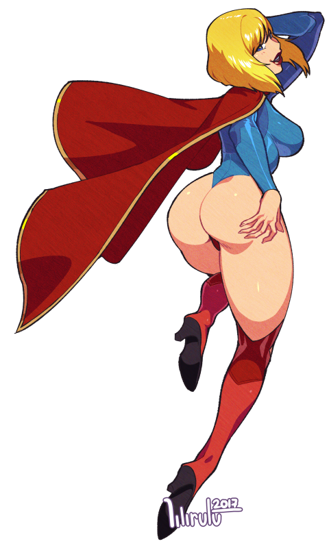 1girls ass big_ass big_breasts blonde_hair blue_eyes cape dc dc_comics female female_only high_heel_boots kara_danvers kara_zor-el leotard lilirulu looking_back png rear_view short_hair supergirl superman_(series) thick_thighs transparent_background