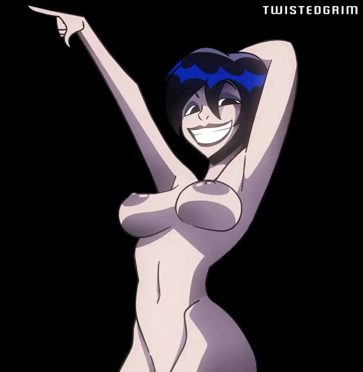 1girls 2d big_breasts black_hair breasts closed_eyes death_(pearl_jam) death_(personification) do_the_evolution medium_hair nipples nude_female pearl_jam screencap sole_female tagme twistedgrim