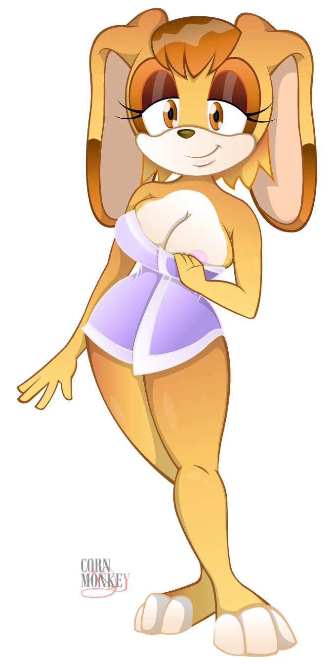 anthro corn_monkey female female_only fur mammal rabbit sega solo sonic_(series) tagme uncensored vanilla_the_rabbit