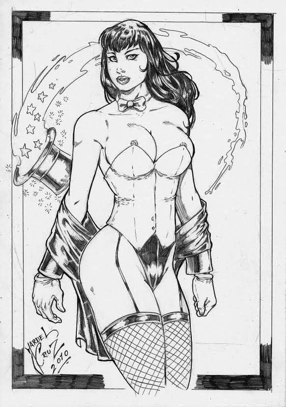 black_and_white dc jardel_cruz monochrome straight_hair tagme zatanna