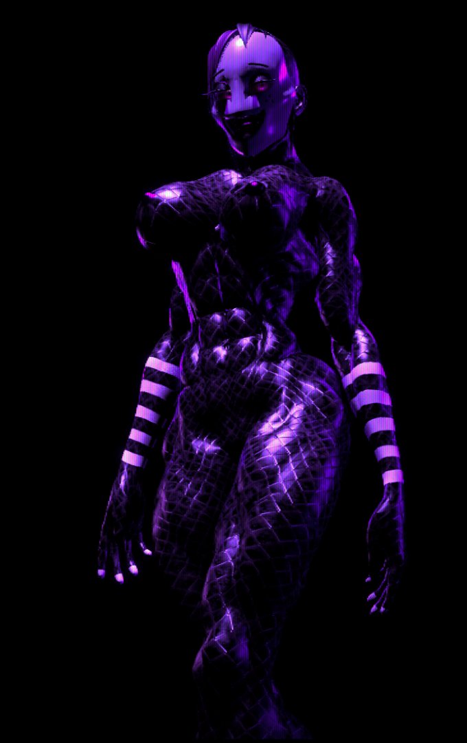 1girls 3d animatronic black_body black_skin breasts busty female five_nights_at_freddy's five_nights_at_freddy's_2 glowing_eyes hourglass_figure humanoid legs lips marionette_(fnaf) mask mature mature_female muscles muscular muscular_female puppet_(fnaf) purple_body purple_eyes purple_skin rubikon_(artist) solo stripes thick thick_legs thick_lips thick_thighs thighs toned toned_female virt-a-mate virtamate voluptuous white_mask white_stripes