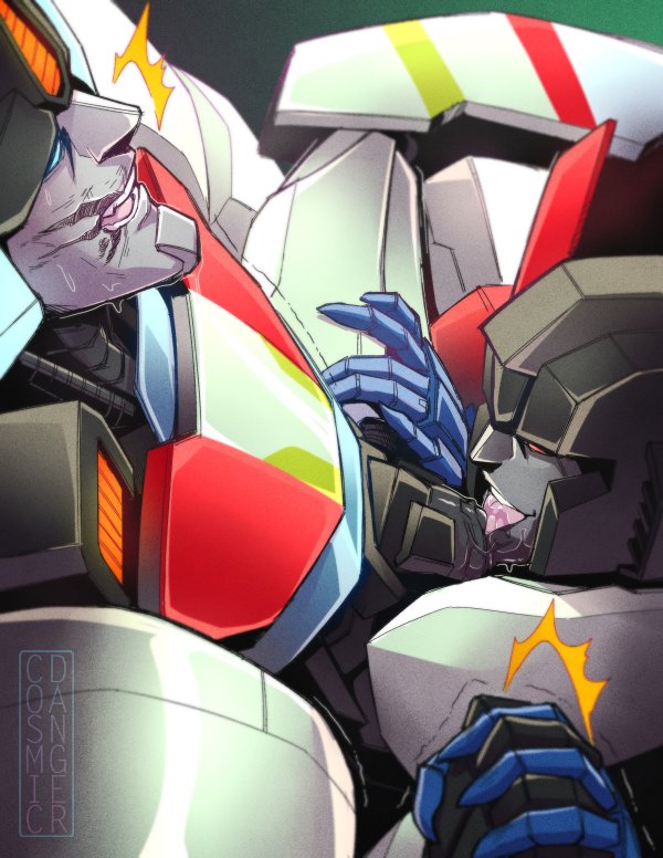 autobot blue_eyes cunnilingus cuntboy decepticon intersex red_eyes scar starscream tired transformers unmasked wheeljack