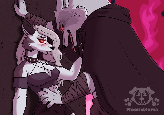 1boy 1boy1girl 1girls after_kiss anthro anthro_on_anthro assertive assertive_male bare_arms bare_shoulders blush canine crossover crossover_pairing crossover_shipping curvaceous curves curvy curvy_body curvy_female curvy_figure curvy_hips death_(puss_in_boots) demon demon_girl dog_ears dog_girl duo duo_focus erect_nipples female fit fit_female fit_male furry furry_ears furry_only furry_tail glowing_eyes hellhound helluva_boss horny horny_female horny_male humanoid implied_kiss inner_sideboob long_hair loona_(helluva_boss) male male/female meemsteria midriff muscles muscular muscular_male nipples no_humans open_mouth puss_in_boots_the_last_wish red_eyes saliva saliva_drip saliva_on_tongue saliva_string saliva_trail seducing seductive seductive_eyes seductive_gaze seductive_look seductive_mouth seductive_smile sideboob skimpy straight submissive submissive_female tagme tagme_(artist) tail tattered_clothing tongue tongue_out wolf wolf_ears