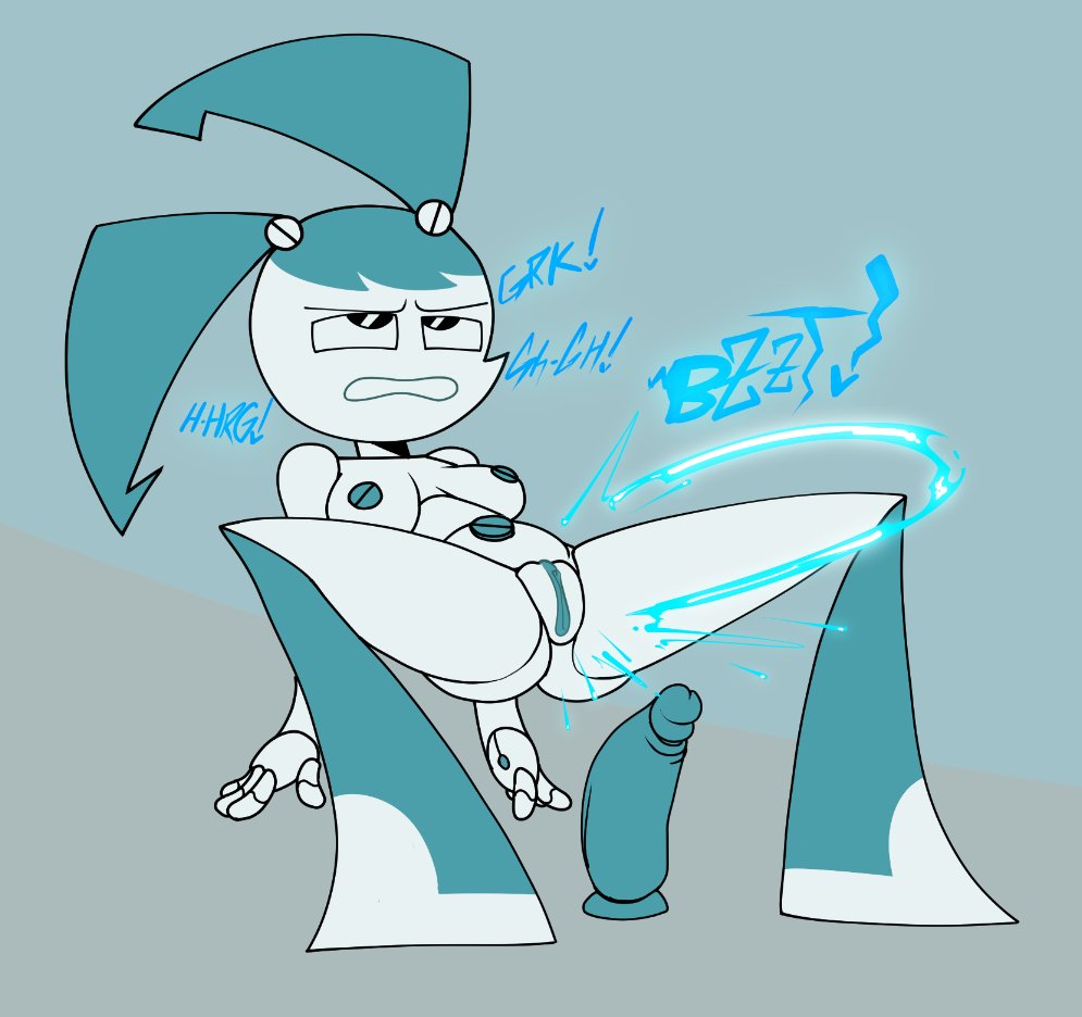 1girls, after masturbation, ass cheeks, black eyes, blue boots, blue hair, blue nipples, blue pussy, blue vagina, boobs, boots, breasts, dildo, female, female only, hexanne, jenny wakeman, machine, masturbation, medium breasts, my life as a teenage robot, nickelodeon, nipples, pussy, robot, robot girl, screw nipples, sex toy, smooth skin, solo, solo female, squirting, tits, vagina, white body