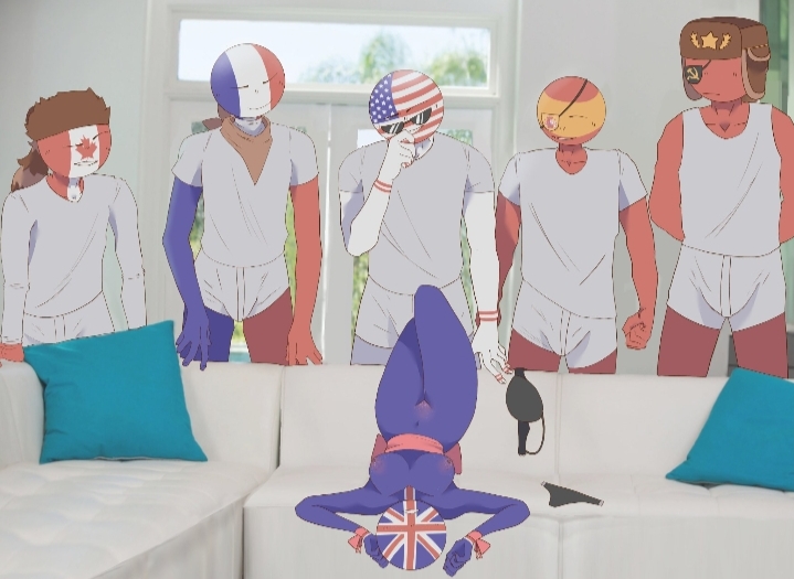 1girls 5boys breasts canada_(countryhumans) couch countryhumans countryhumans_girl erection female france_(countryhumans) lma nude nude_female piper_perri_surrounded pussy soviet_union_(countryhumans) spain_(countryhumans) underpants underwear united_kingdom_(countryhumans) united_states_of_america_(countryhumans)