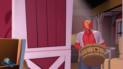 3d, animated, animated gif, big breasts, big macintosh (mlp), breasts, female, fluttershy (mlp), gif, hooves-art, loop, male, my little pony, naked, straight hair, tagme