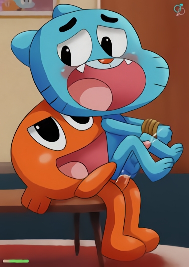 2021 cartoon_network darwin_watterson gay gumball_watterson palcomix rear_deliveries tagme the_amazing_world_of_gumball