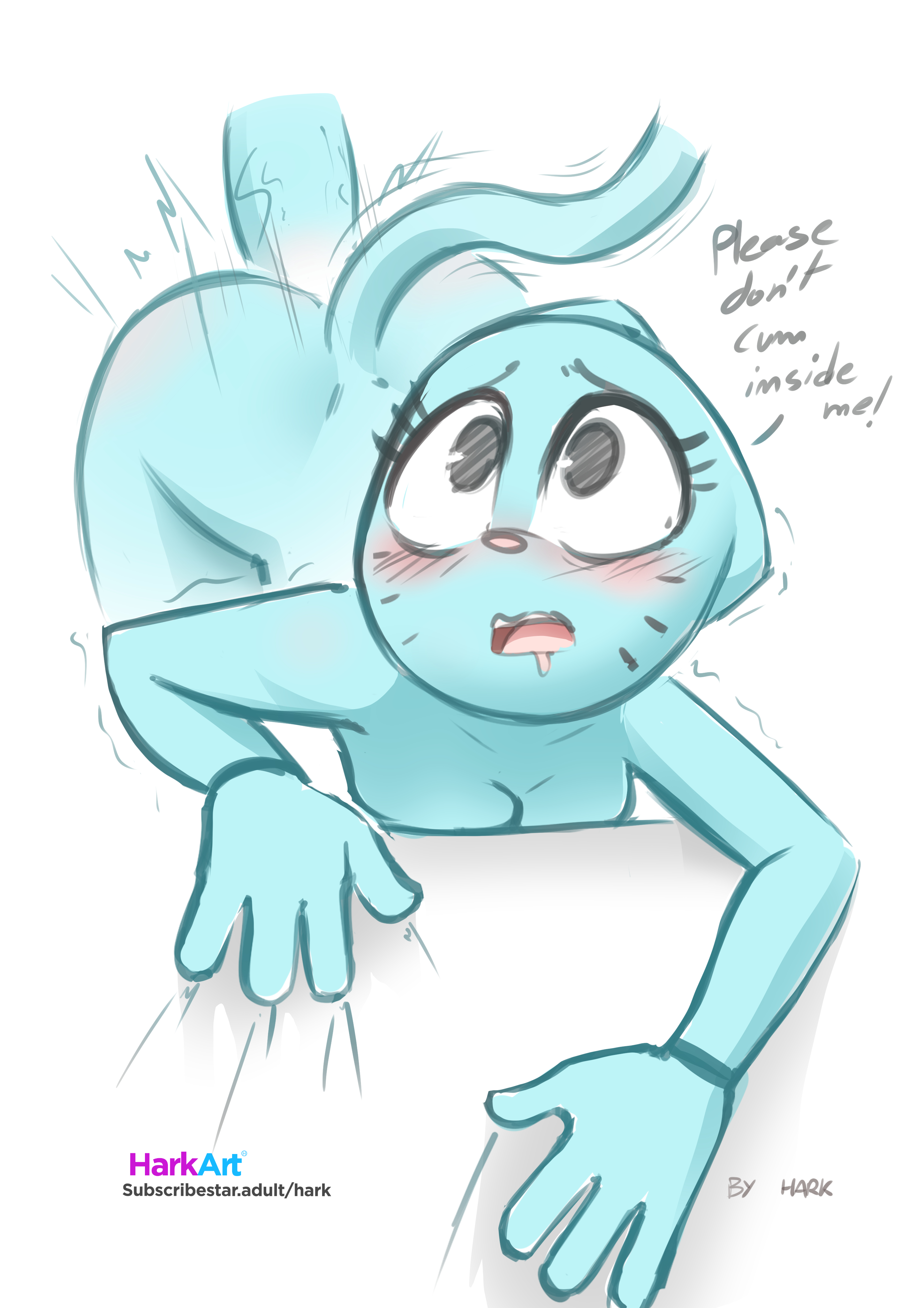 2021, absurd res, ambiguous penetration, anthro, anthro penetrated, bent over, blue body, blue penis, blush, breasts, cartoon network, dialogue, disembodied penis, domestic cat, duo, english text, faceless male, felid, feline, felis, female, female focus, female penetrated, femsub, from behind position, front view, genitals, gumball watterson, harkart, hi res, incest, male, male penetrating, male penetrating female, male/female, mammal, milf, mother, mother and child, mother and son, mouth open, nicole watterson, nude, parent, parent and child, penetration, penile, penile penetration, penis, rape, sex, solo focus, son, son penetrating mother, submissive female, text, the amazing world of gumball, thrust lines, tremble lines, tremble spikes, trembling, trembling lines, unwanted ejaculation, wide eyed