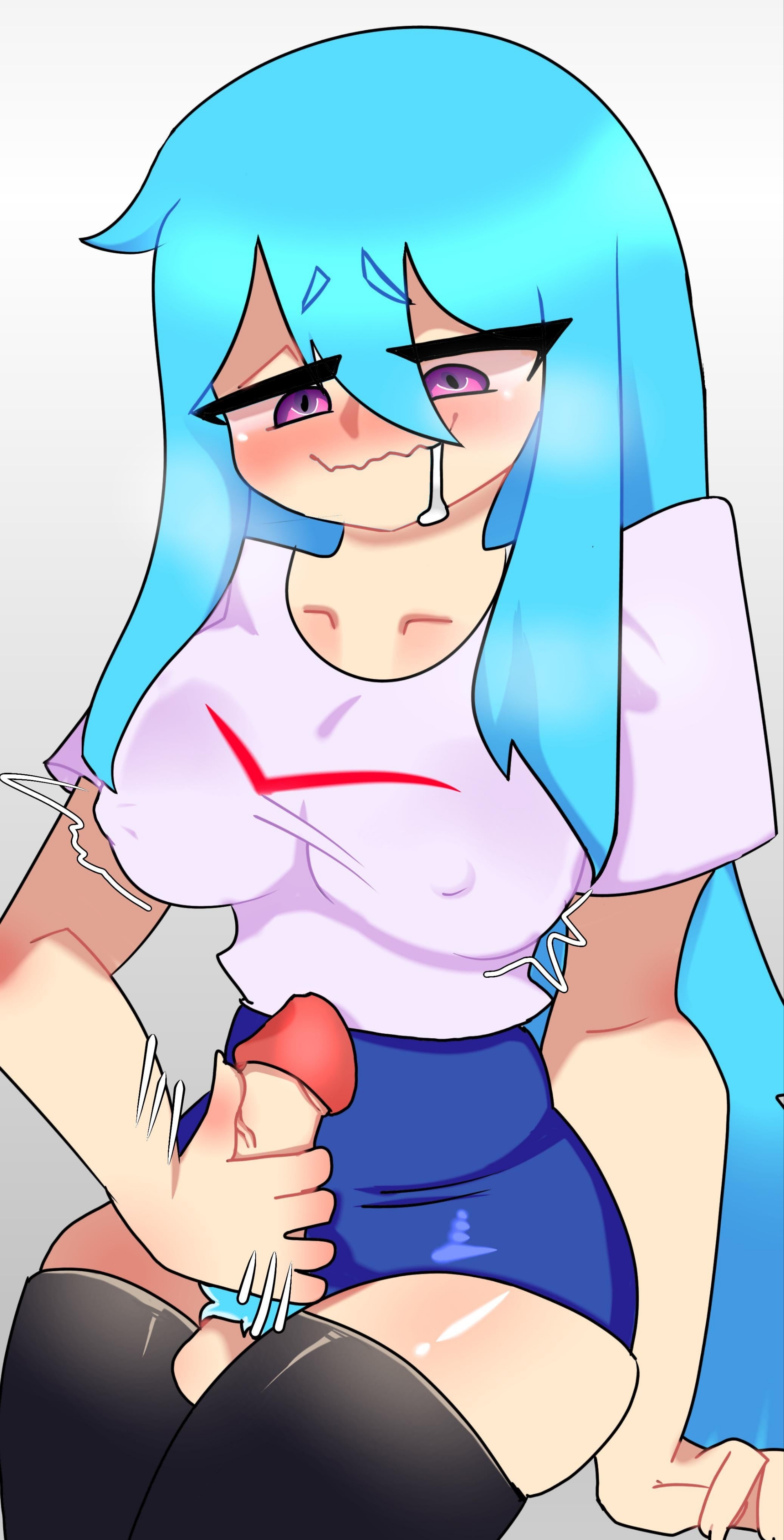 1futa, absolute territory, balls, big breasts, big penis, blue hair, breasts, clothed, clothing, cute, drooling, erection, fnf mods, friday night funkin, futa only, futanari, hell.#6669, horny, human, intersex, light skin, light-skinned futa, masturbation, mostly clothed, original sky (friday night funkin), penis, pink eyes, pubic hair, sitting, skindentation, sky (friday night funkin), skyverse, solo, source request, tagme, thick thighs, thighhighs