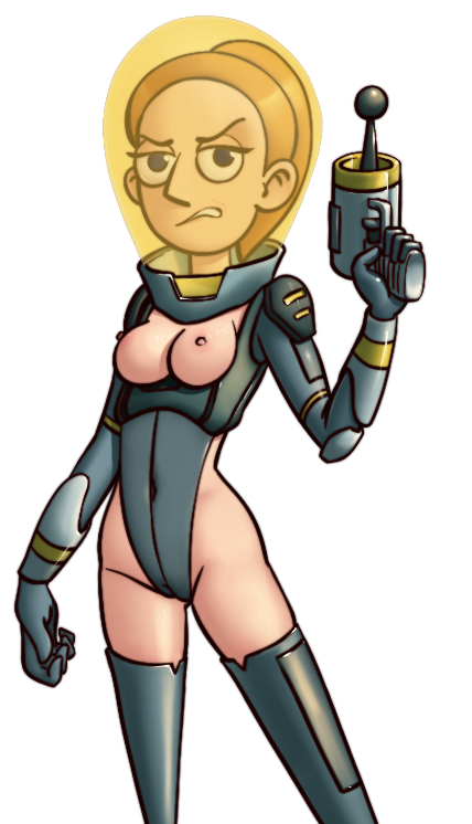 1girls astronaut_helmet astronaut_suit astronauts breasts casual exposed_breasts female female_only firearm handgun helmet rick_and_morty spacechoochoo spacesuit standing summer_smith tagme transparent_background weapon