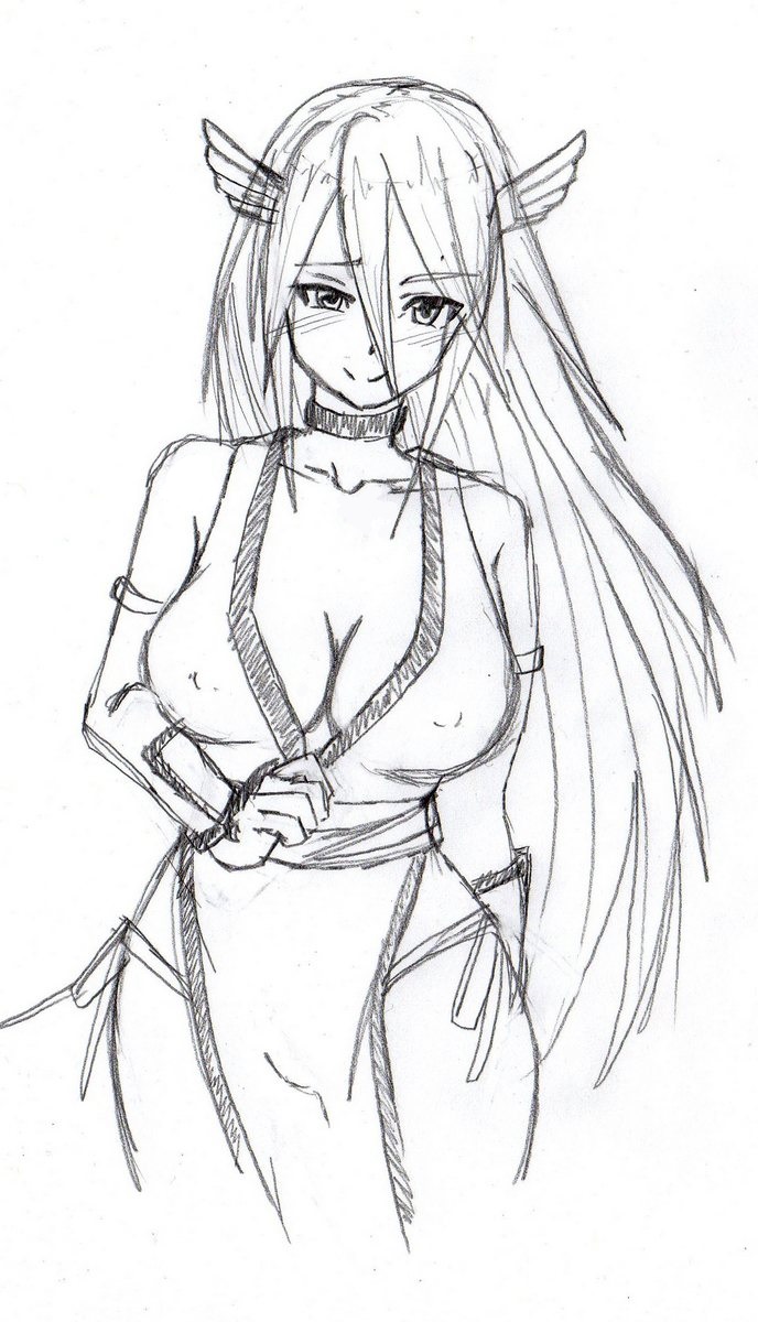 1girls alternate_costume artist_request bare_shoulders blush cleavage cordelia_(fire_emblem) cosplay crossover dead_or_alive erect_nipples female fire_emblem fire_emblem_awakening hair_ornament japanese_clothes kasumi_(doa) kasumi_(doa)_(cosplay) kunoichi large_breasts long_hair looking_at_viewer milf monochrome naughty_face nintendo no_bra no_panties no_underwear revealing_clothes seductive_smile smile source_request tecmo very_long_hair winged_hair_ornament