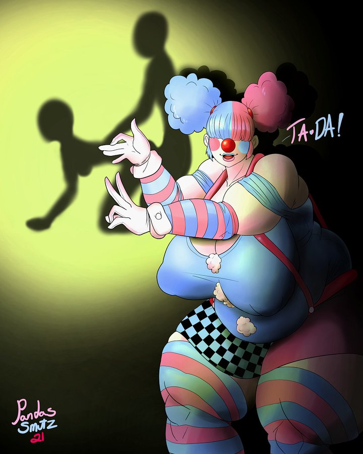 1girls chubby clown cute jiggle_the_clown milf shadow_puppet tagme thick_ass thick_thighs