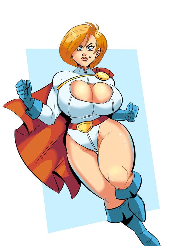 1girls, alien, alien girl, athletic, athletic female, background, big breasts, blonde hair, blue eyes, blue gloves, breasts, bursting breasts, bust, busty, cape, cleavage, cleavage cutout, clothed, costume, curvaceous, curvy, curvy figure, dc, dc comics, digital drawing (artwork), digital media (artwork), earth 2, earth-2, eyebrows, eyelashes, eyes, female, female only, glassfish, gloves, heroine, hips, hourglass figure, huge breasts, humanoid, justice society of america, kara zor-el, kara zor-l, karen starr, kryptonian, large breasts, legs, lipstick, lower body, outfit, posing, power girl, red cape, red lips, red lipstick, short hair, solo, standing, superheroine, superman (series), thick legs, thick thighs, upper body, voluptuous, wide hips