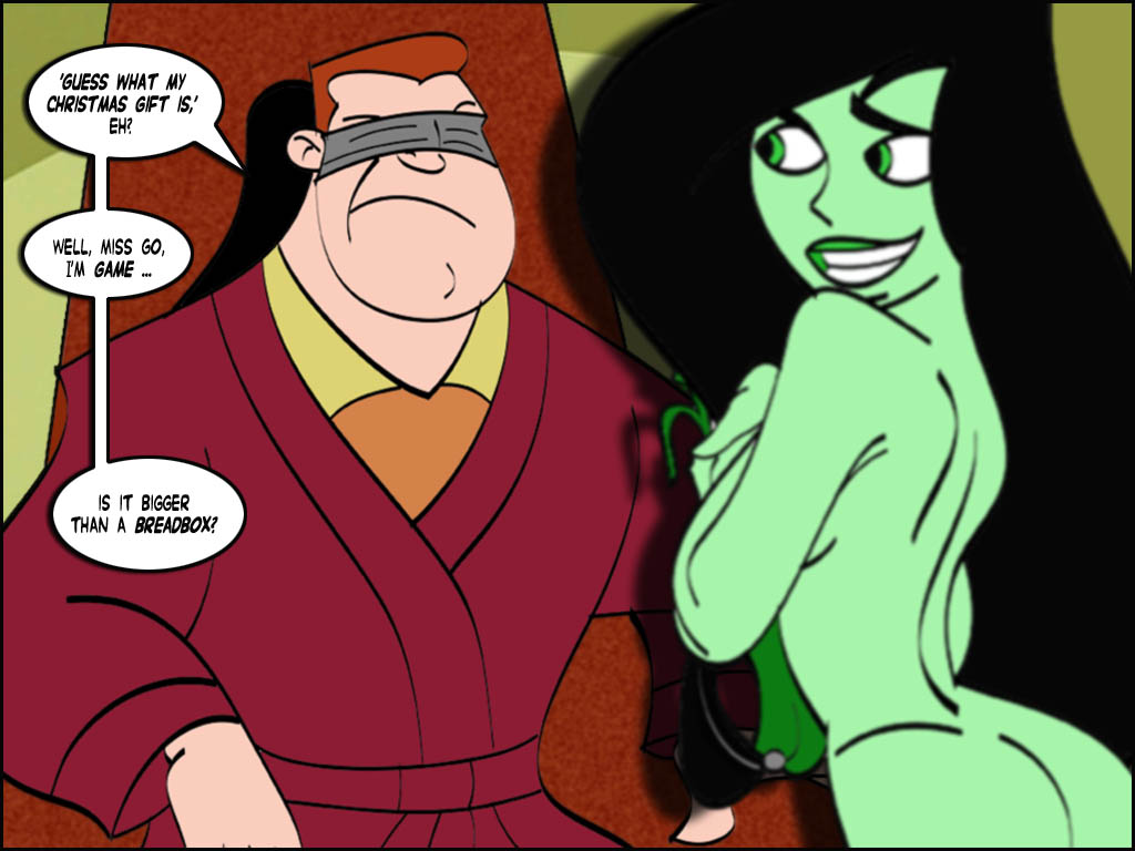 blindfold col_kink disney disney_channel female human kim_possible male medium_breasts shego steve_barkin straight straight_hair tagme undressing