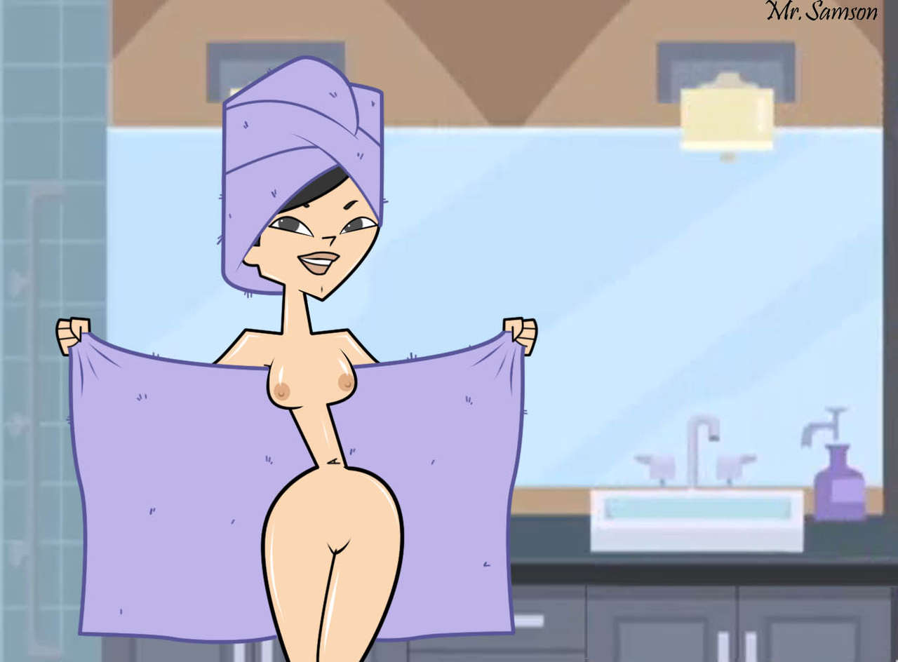 1girls accurate_art_style bathroom breasts curvy curvy_figure female_focus female_only flashing flashing_at_viewer hairless_pussy heather_(tdi) hourglass_figure light-skinned_female looking_at_viewer naked naked_female nipples nude nude_female pale-skinned_female photoshop purple_towel pussy samson_00 screencap screenshot screenshot_edit shiny_skin shower solo solo_female solo_focus thick_thighs total_drama_island towel towel_on_head towel_only