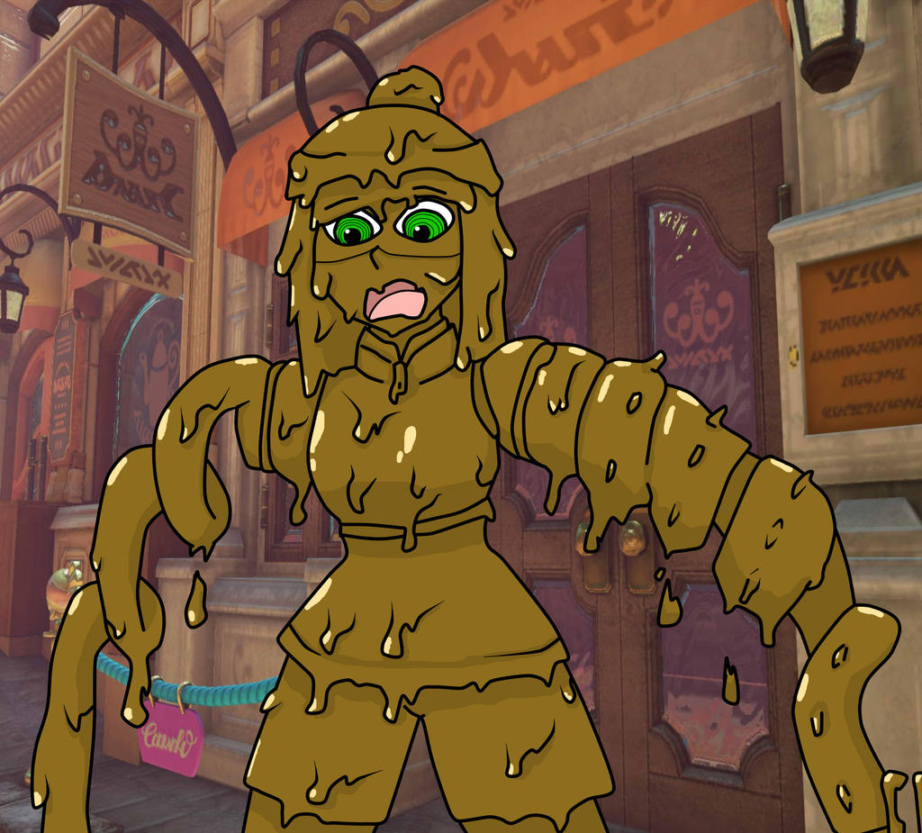 arms_(game) clothed clothing completely_covered_in_mud covered_in_mud dirty doctormechapyro female messy min_min_(arms) mud muddy muddy_hair nintendo open_mouth solo tagme wet